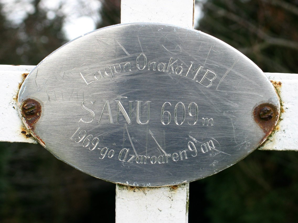 Sañuko gurutzeko txapa