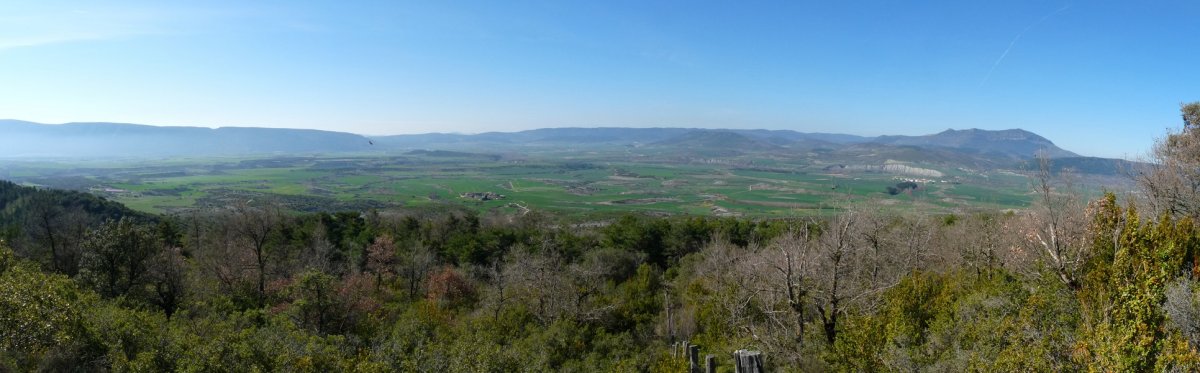 Paisaia zabalak, hegoaldera begira