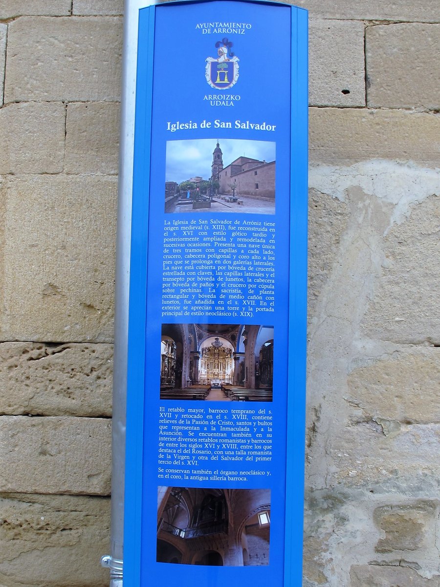 San Salvador eliza, Arroitz