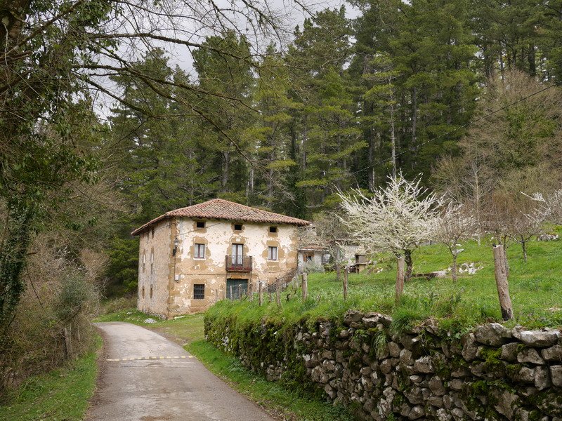 Baserri bat Ermuko Andra Mariaren Santutegitik gertu