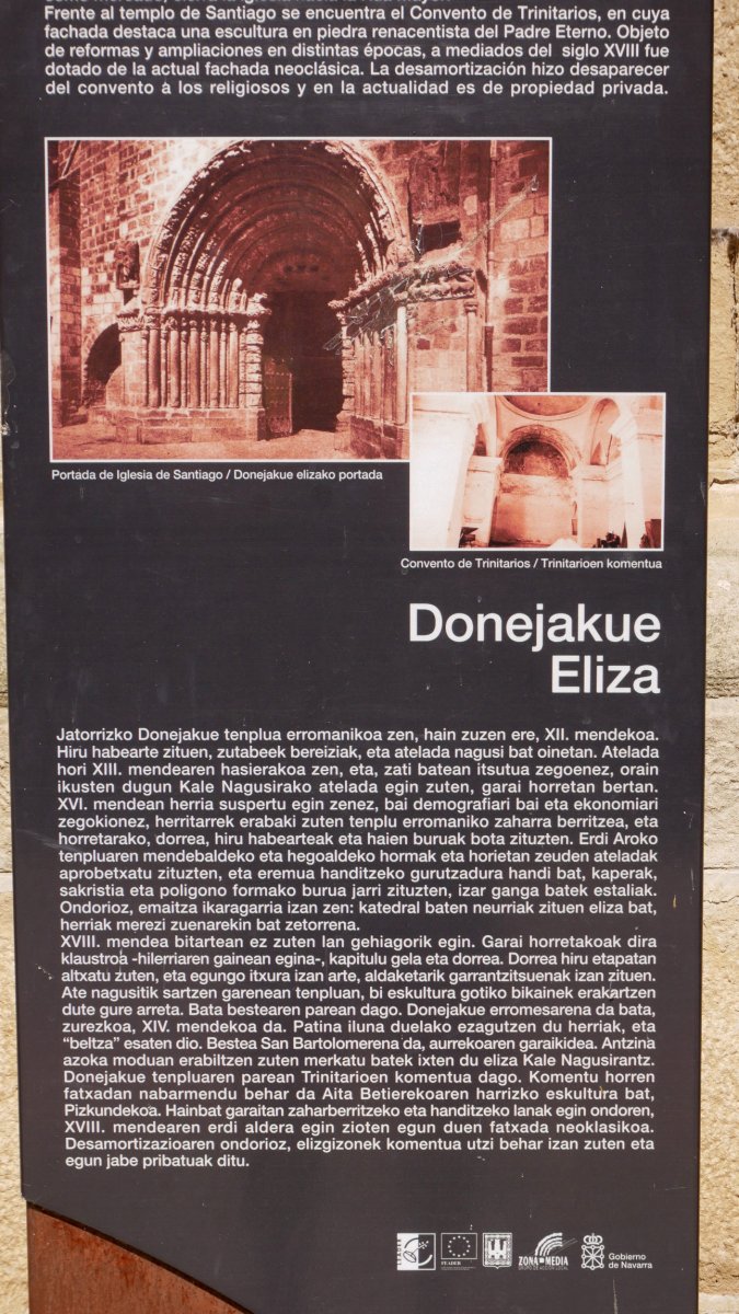 Donejakue eliza, Gares