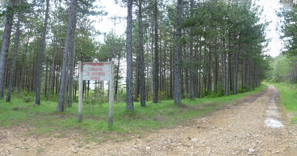 Izanotzko barrutiaren kartela, Txaparralgo lepoan