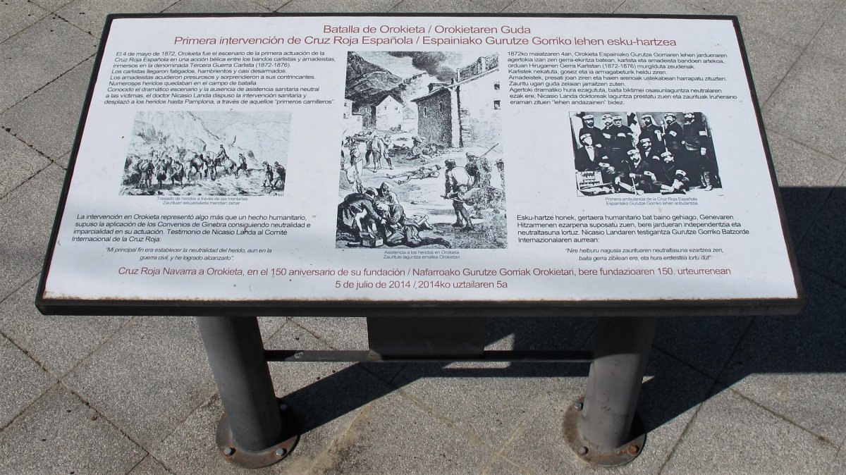 Gurutze Gorriari oroigarria, Orokieta-Basaburua