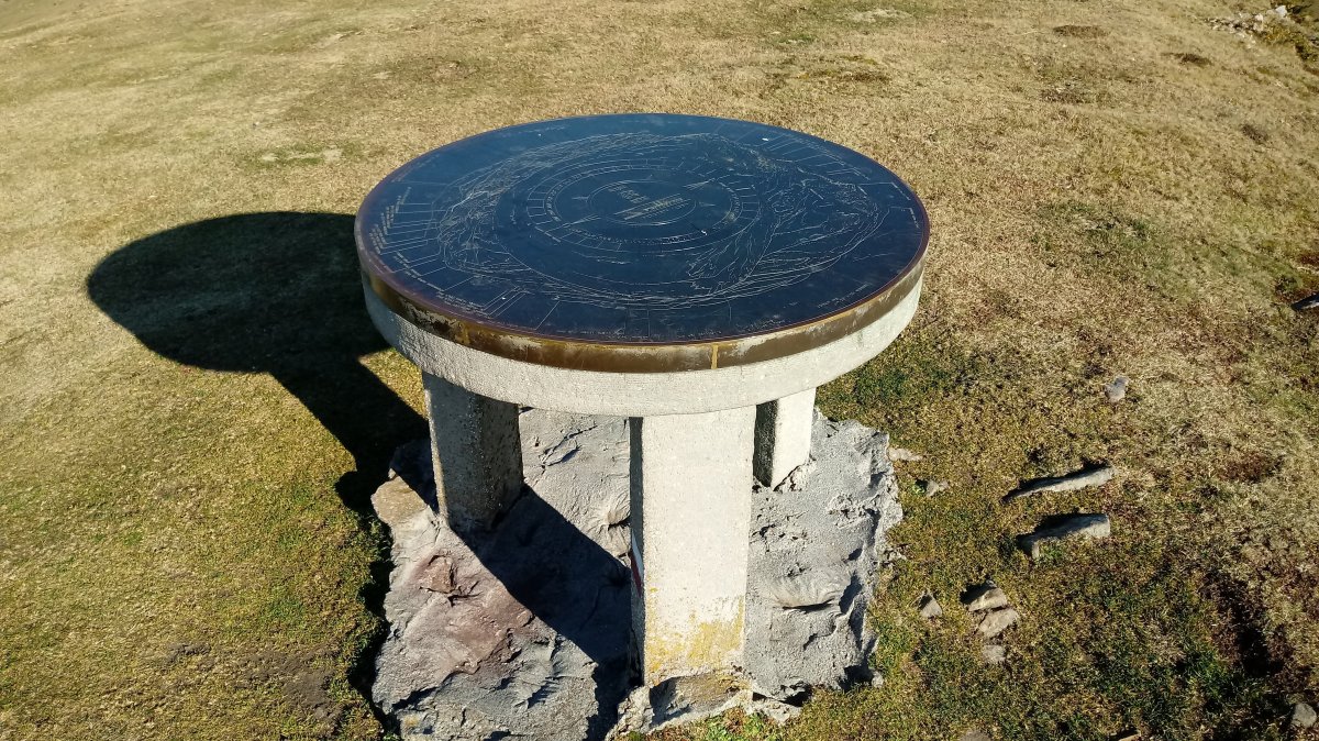 Ipargorta (1230m) gaineko norabide mahaia