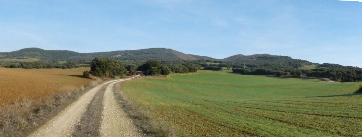 San Pelaio eta Peña del Ladron mendebaldetik 
