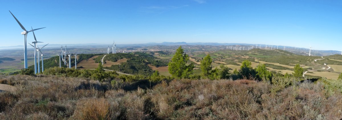 Panorama zabala Muga de Pozuelo menditik