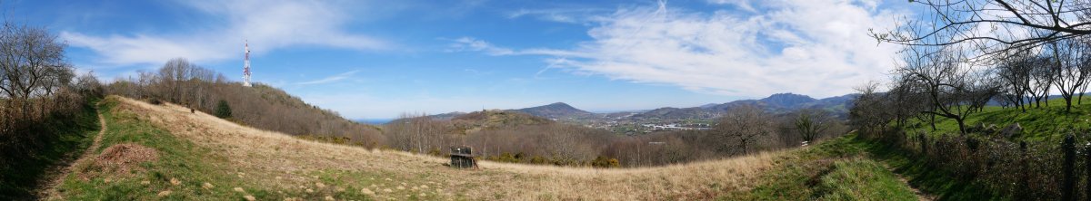Floreagako bizkarreko bideko panoramika