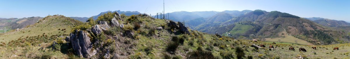 Pagoagalarre, antenadun tontorreko ikuspegia