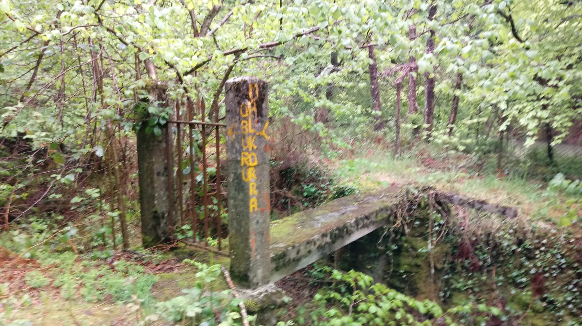 Oburu-Malkorra seinalea Iturrigorriko bidetik