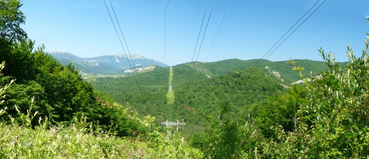 Paisaia mugatua Galartzeko gailurretik