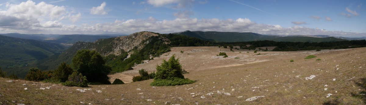 Larraitza eta Azantza artetik iparraldera ikuspegi zabala