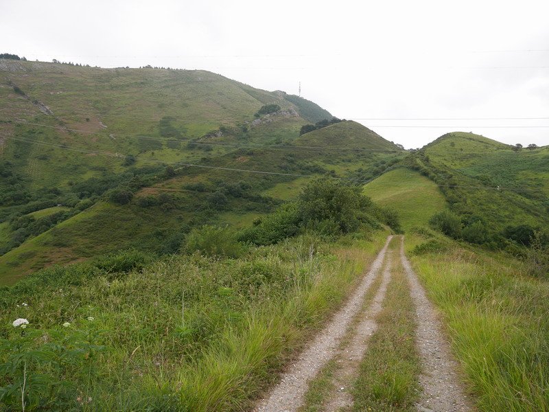 Aldapatik igotzen den bidea