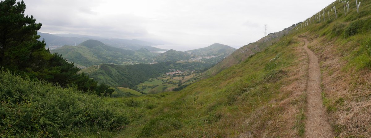 Aldapatik igotzen den bidea