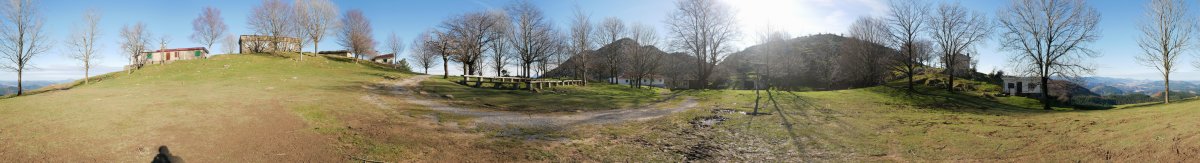 Aterpeak eta ermita dauden gunea