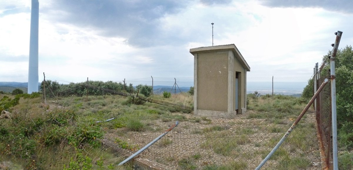 Etxola baten hondakinak gailurrean