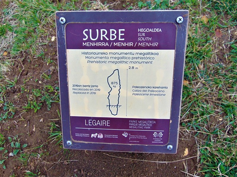 Surbe Hegoalde Menhirra