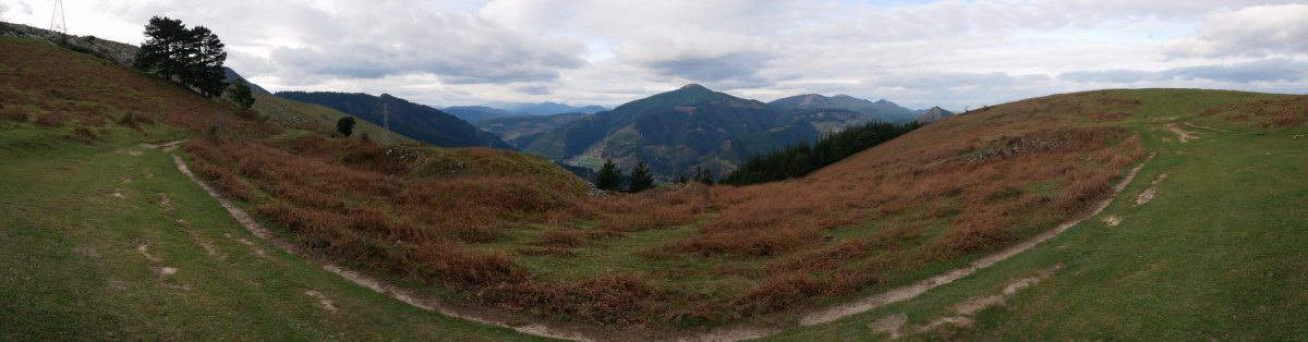 Zamaia ingurutik ipar-mendebaldera ikuspegia