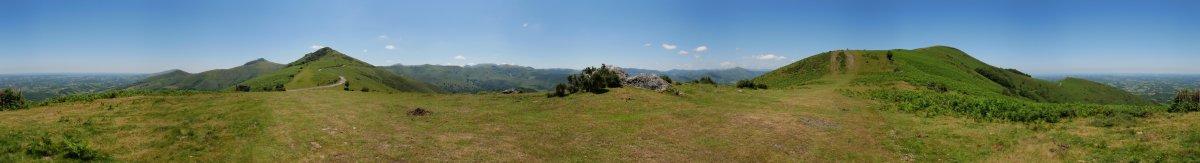 Atxulegi eta Soporro arteko lepotik 360ºtako ikuspegia