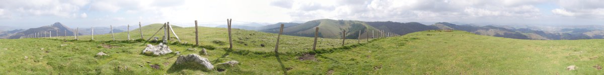 Errenga, gailurreko panoramika