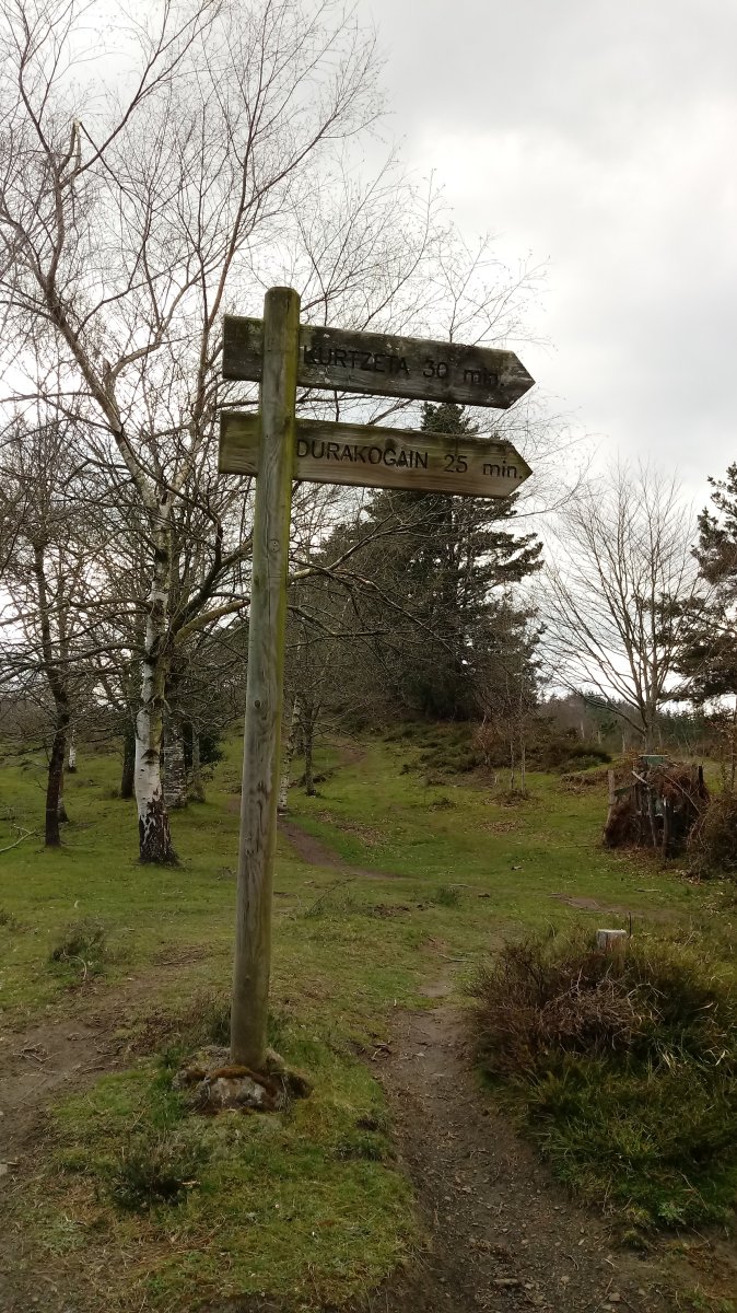 Durakogain alderako seinalea