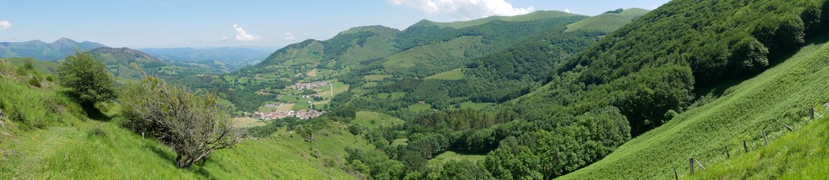 Beintza-Labaien aldeko paisaia Gorako bidetik