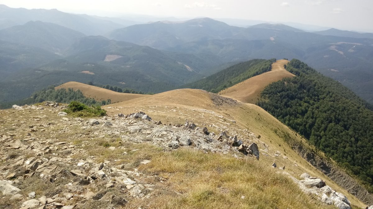 Otsogorritxipia (1794m) igoera eta behean Goienburu-Burgi gainak
