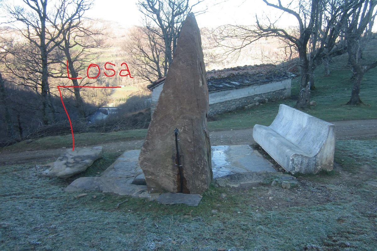 Losa del Dólmen Bidegurutzeta  (Enero 2020)
