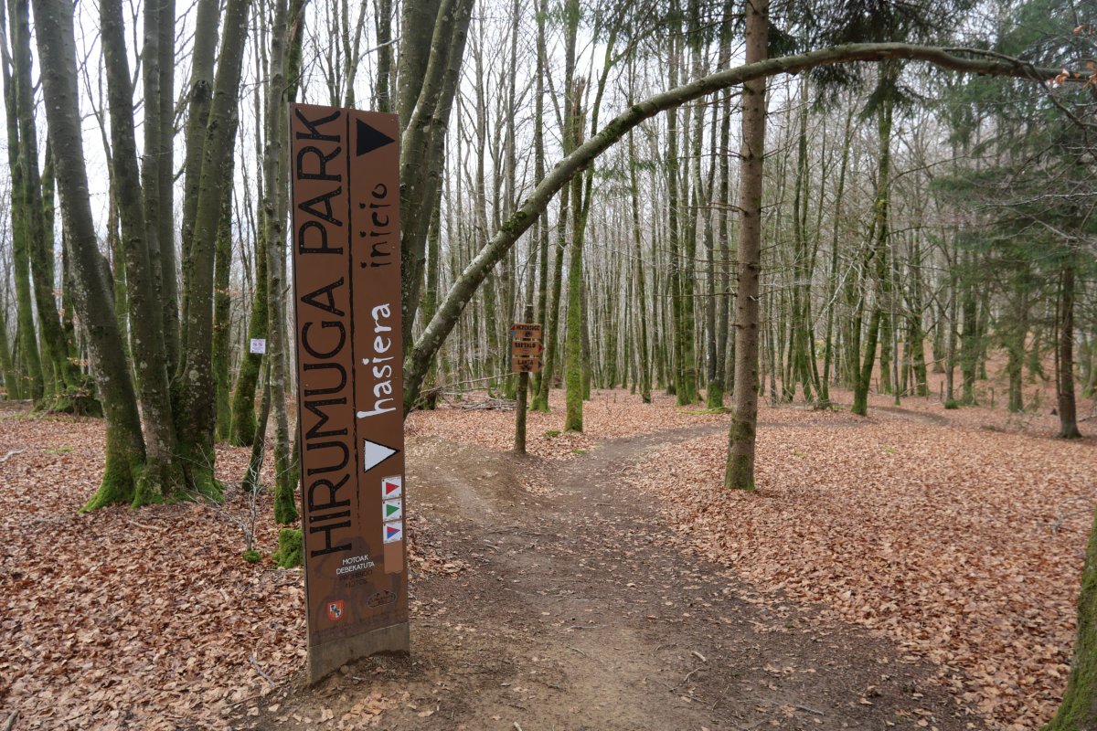 Hirumuga Bike Park, mendiko bizikletentzako ibilbidearen hasiera, Basakaitz