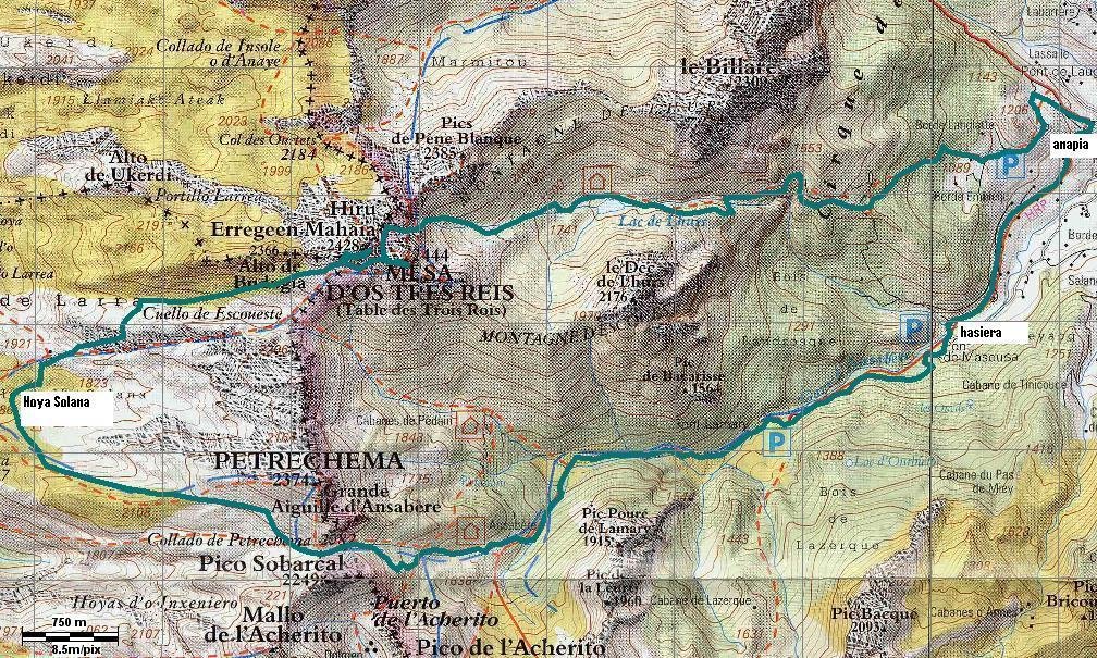 Hiru erregeen mahairako bidea