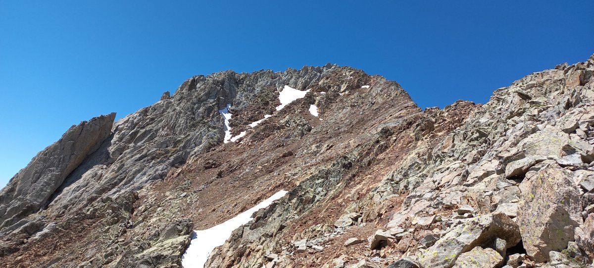 Pondiellosko Orratza (3011m) azken zatian