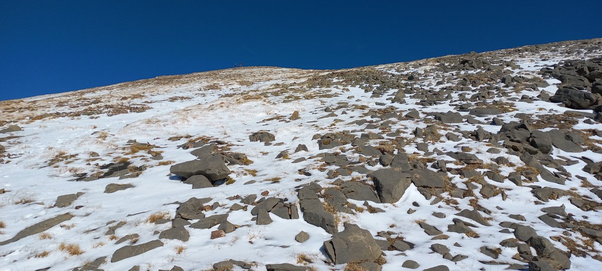 Telera (2764m) azken metroak