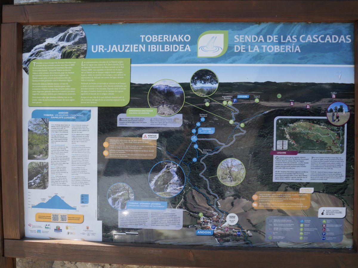 Toberiako ur-jauzien inguruko argibideak Andoin herrian