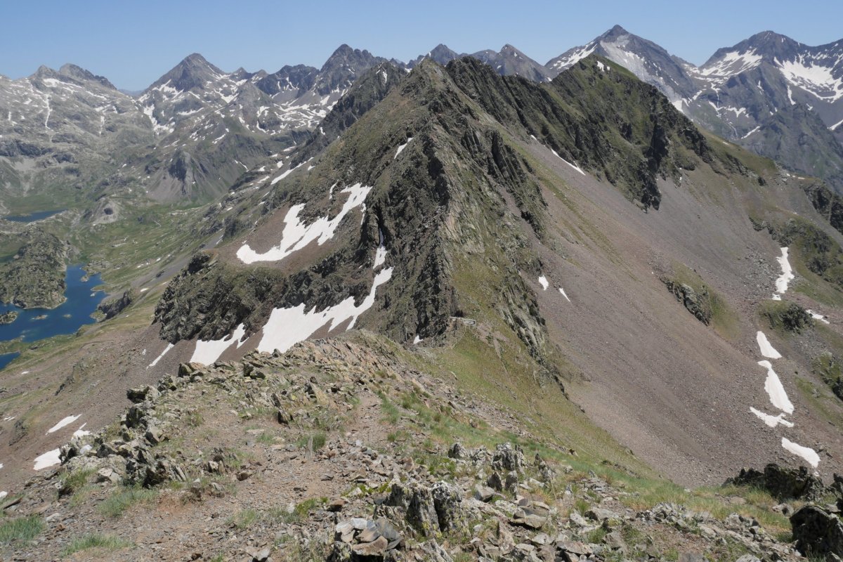 Musales lepoa tontorretik. Sanchacollons aurrez-aurre.