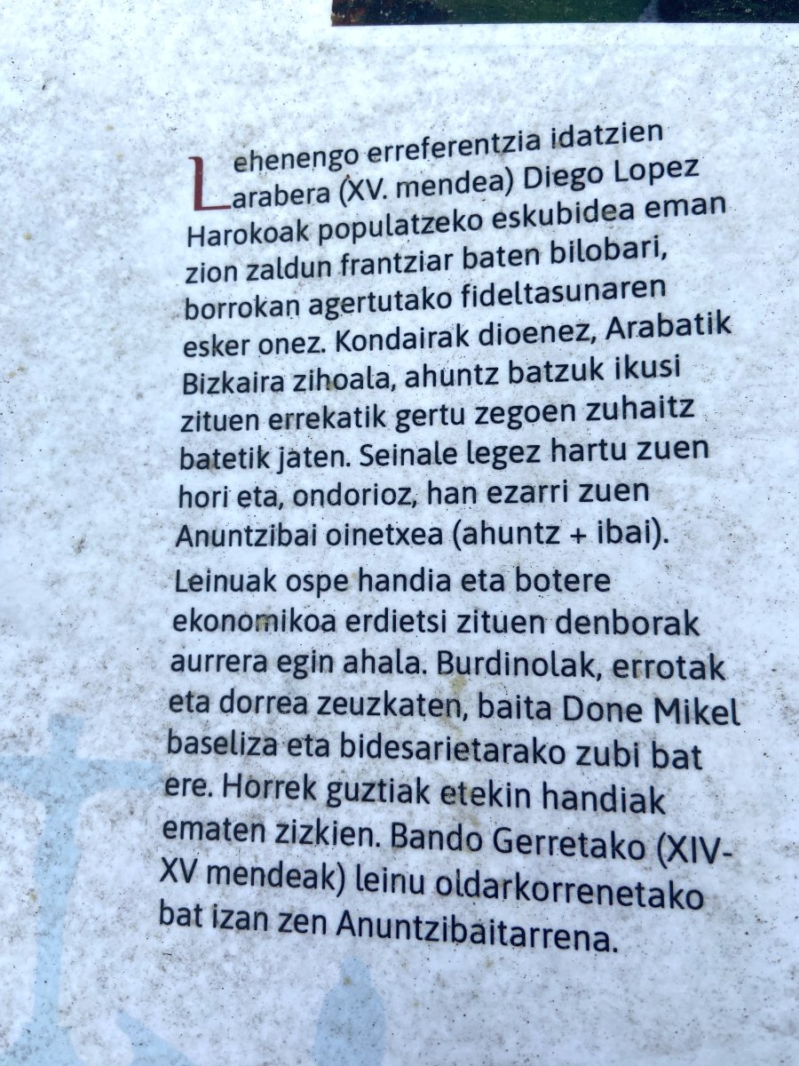 Anuntzibai Zubia. Orozko (Anuntzibai)