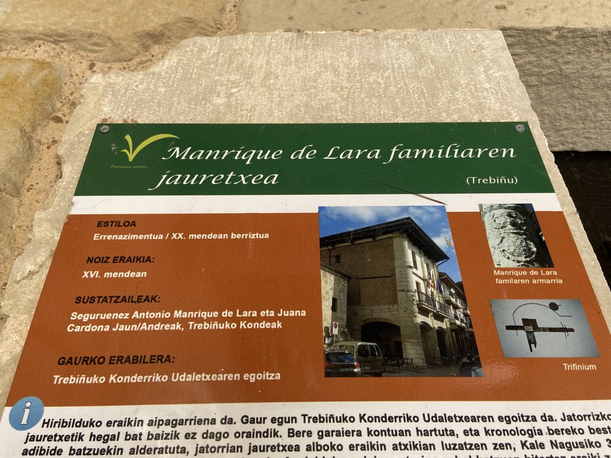 Manrique de Lara Jauregia. Trebiñu