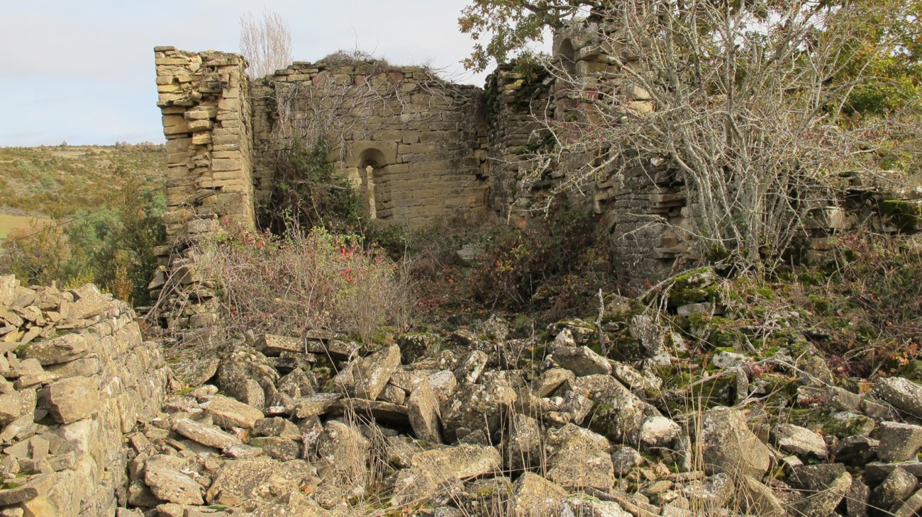 Santa Maria ermitaren hondakinak, Leotz